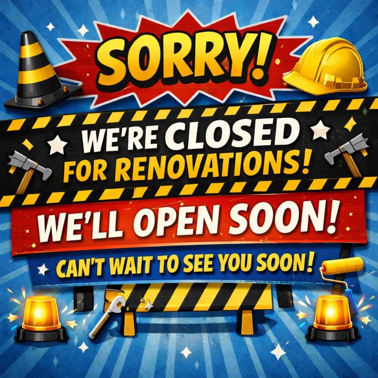We're temporarily closing